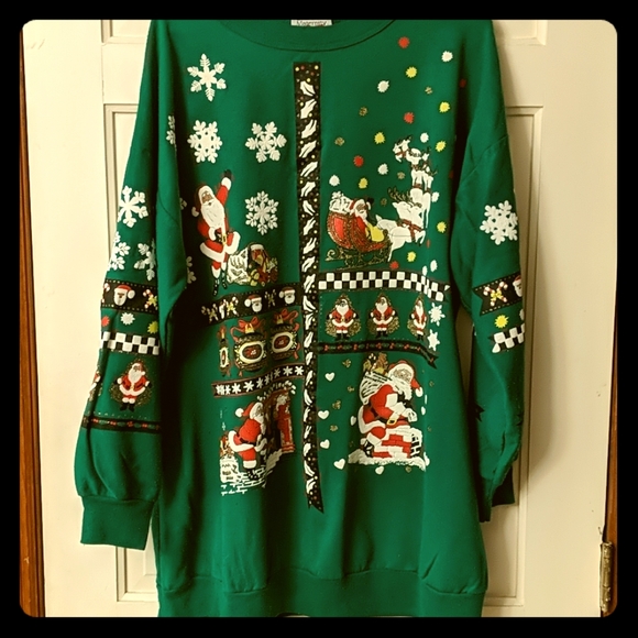New Addition Tops - Vintage Ugly Holiday Sweatshirt